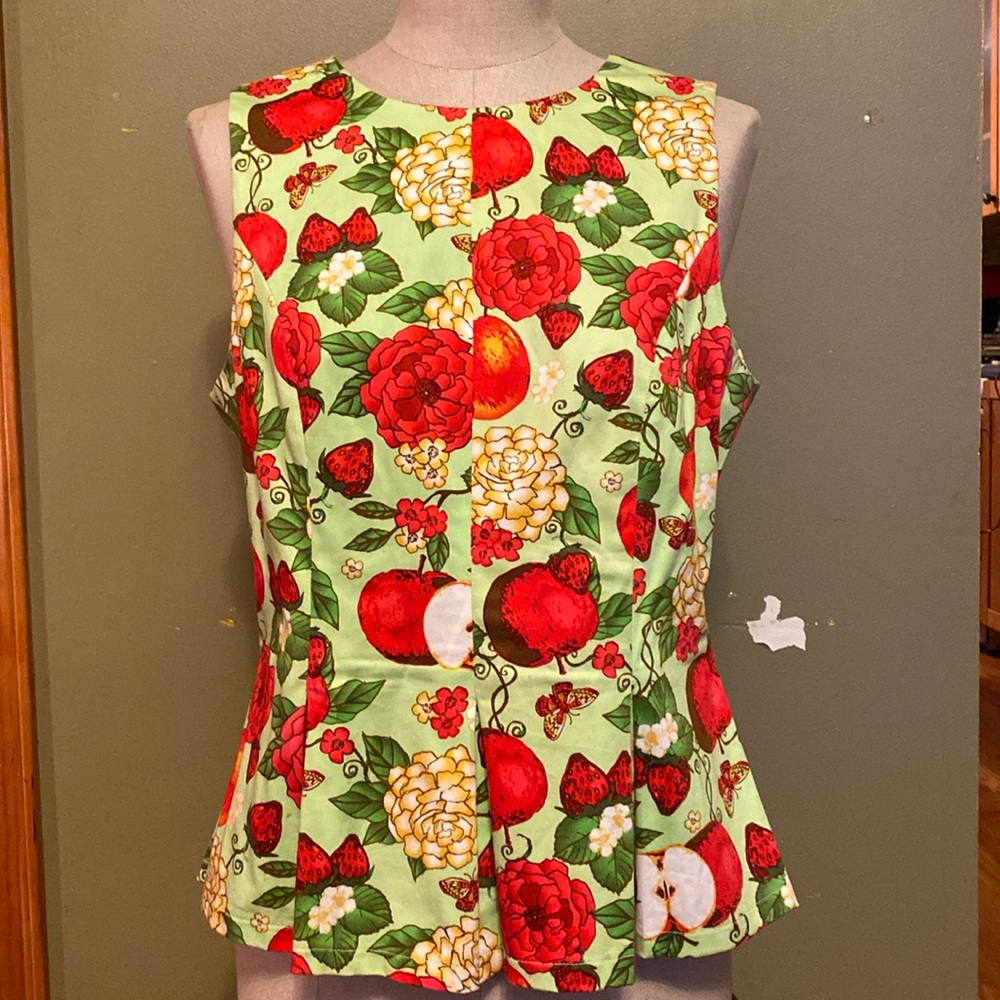 Voodoo Vixen Floral Peplum Blouse